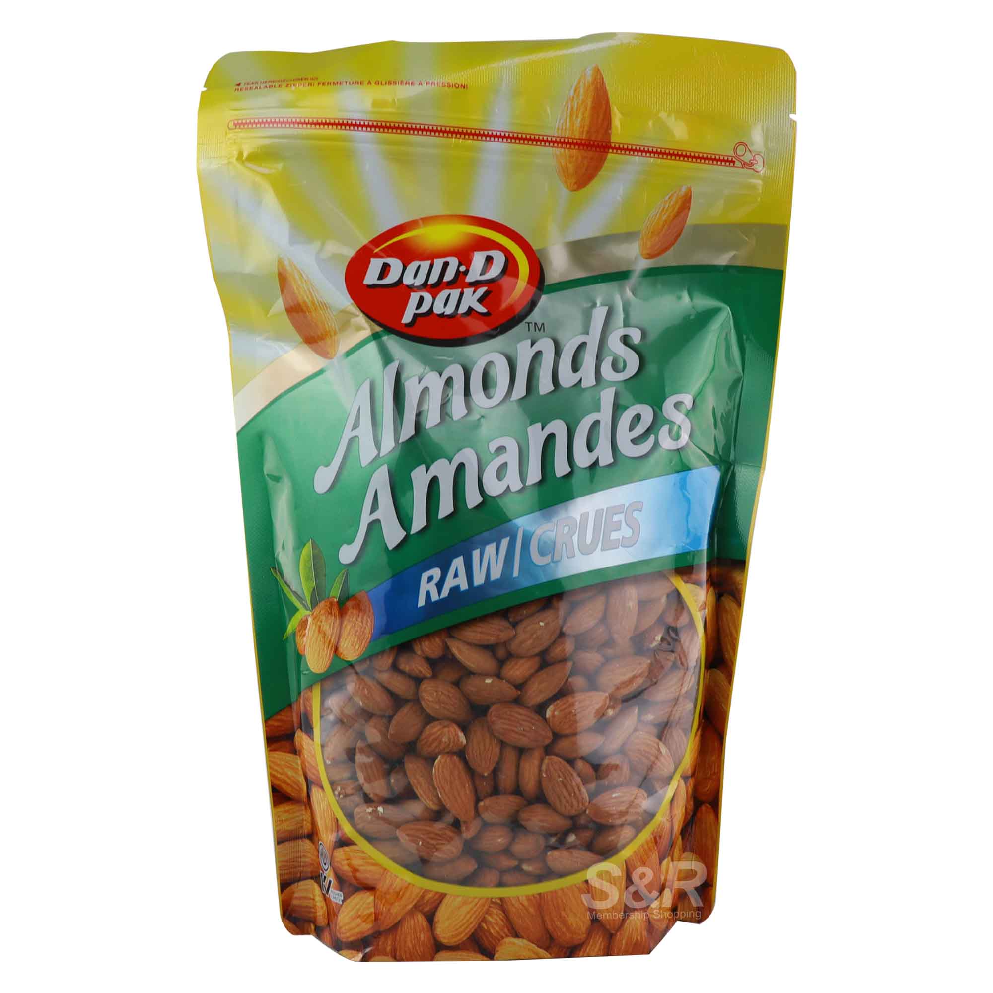 Dan D Pak Almonds Raw 650g